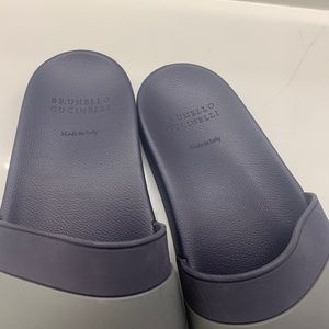 Brunello Cucinelli sliders size 42 new with box and one bag